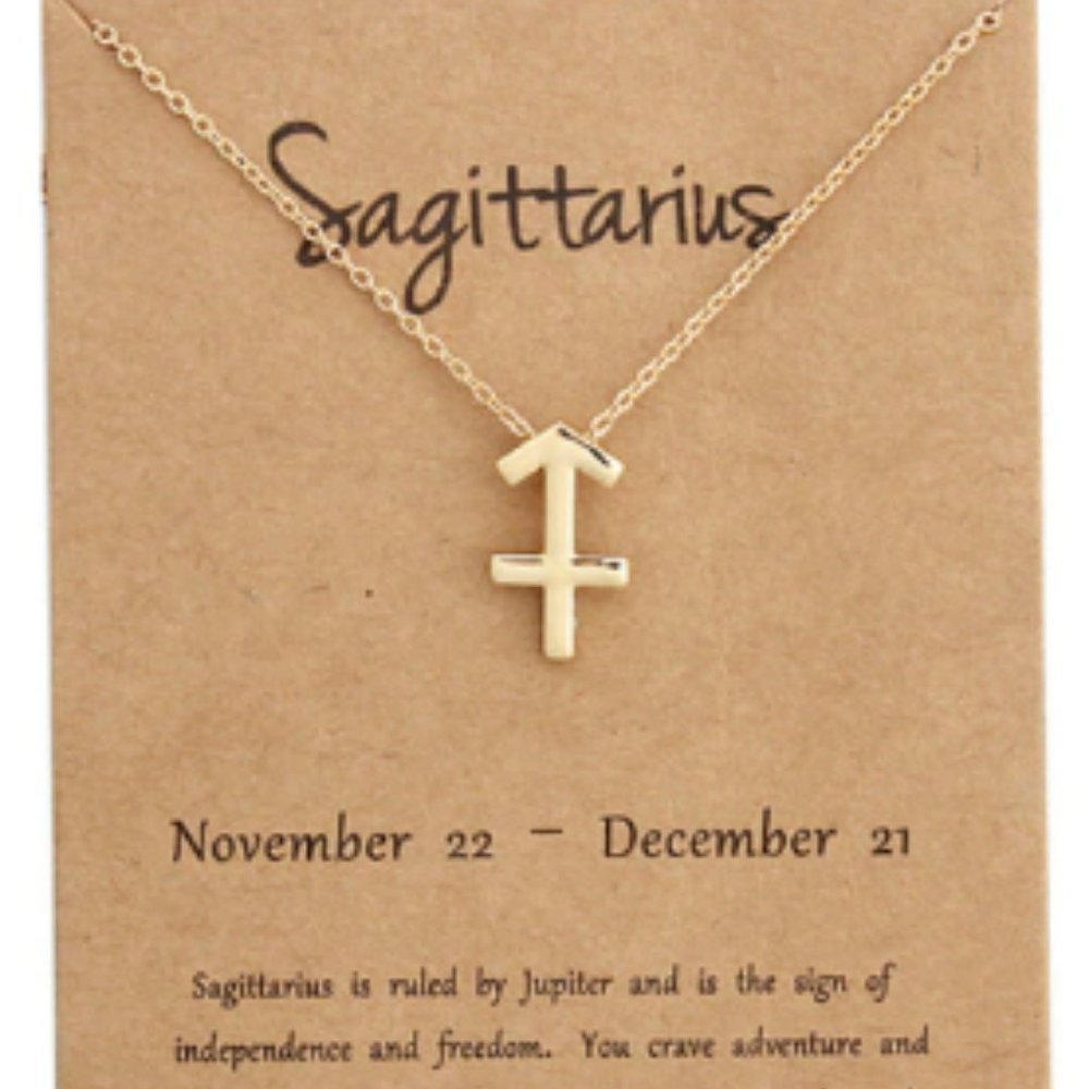 Sagittarius Zodiac Sign Horoscope Pendant